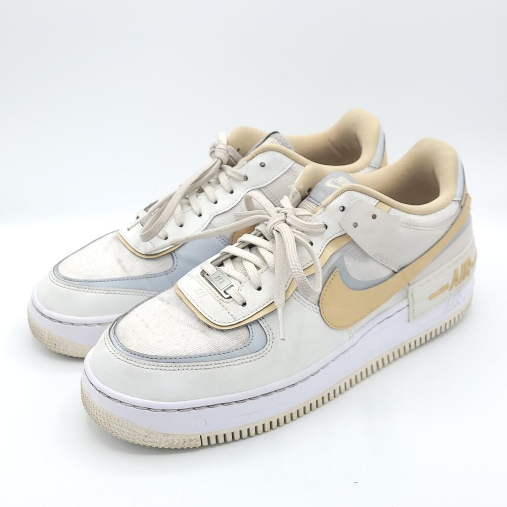 Nike Air Force 1 AF1 Shadow Summit White Sesame Grey DV7449-100 women's size 11
